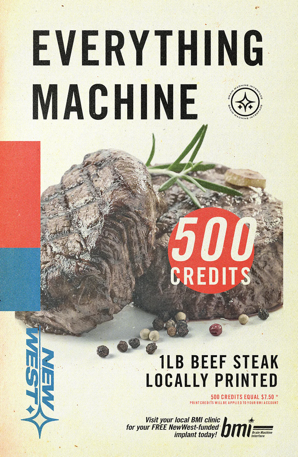 EVERYTHING MACHINE NEW WEST POSTER